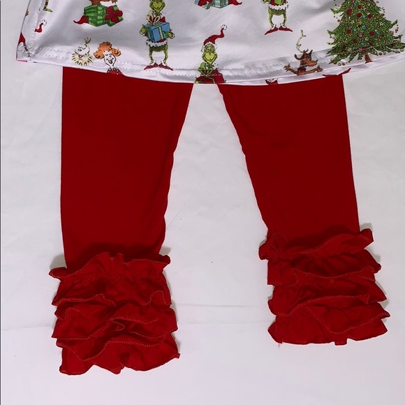 NEW Grinch Whoville Christmas Dress & Pants 4T - Picture 3 of 8